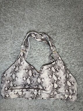 Sweat & Milk Women's Snake-Print Nursing Workout/Sports Bra